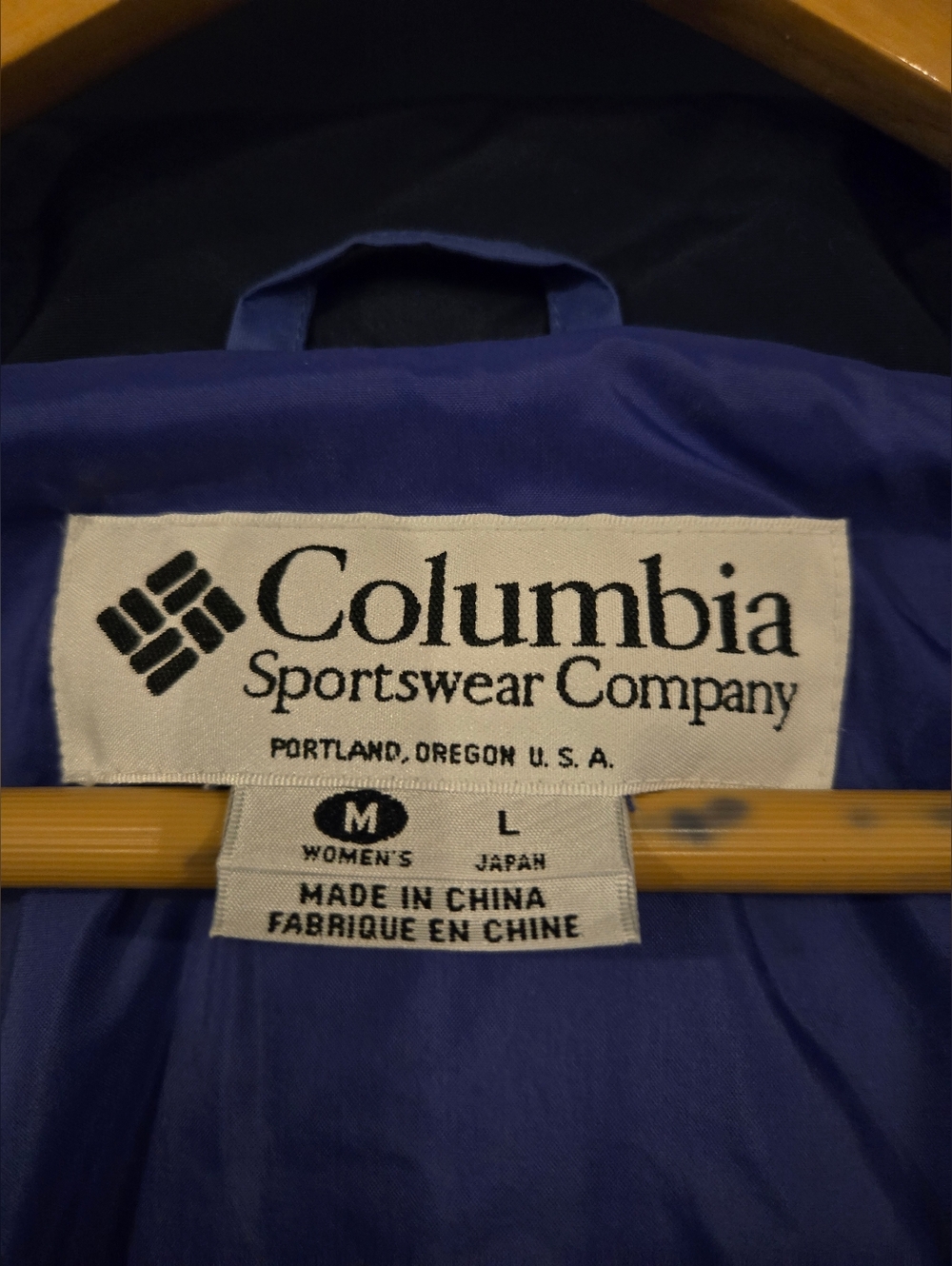Columbia Two-Tone Blue Waterproof Jacket Size M/L - Picture 4 of 4